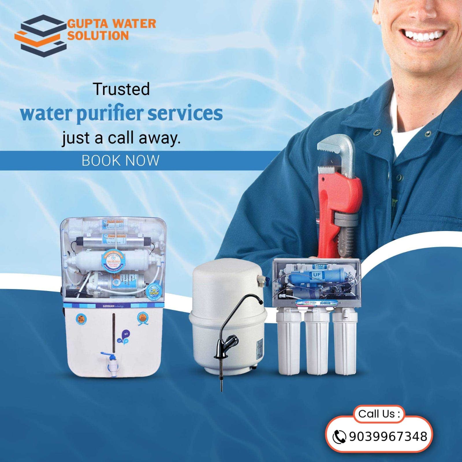 Water purifier maintenance service near me by certified engineers.