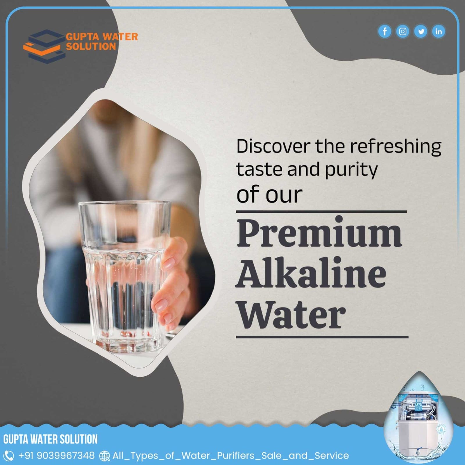 Alkaline RO water purifier service