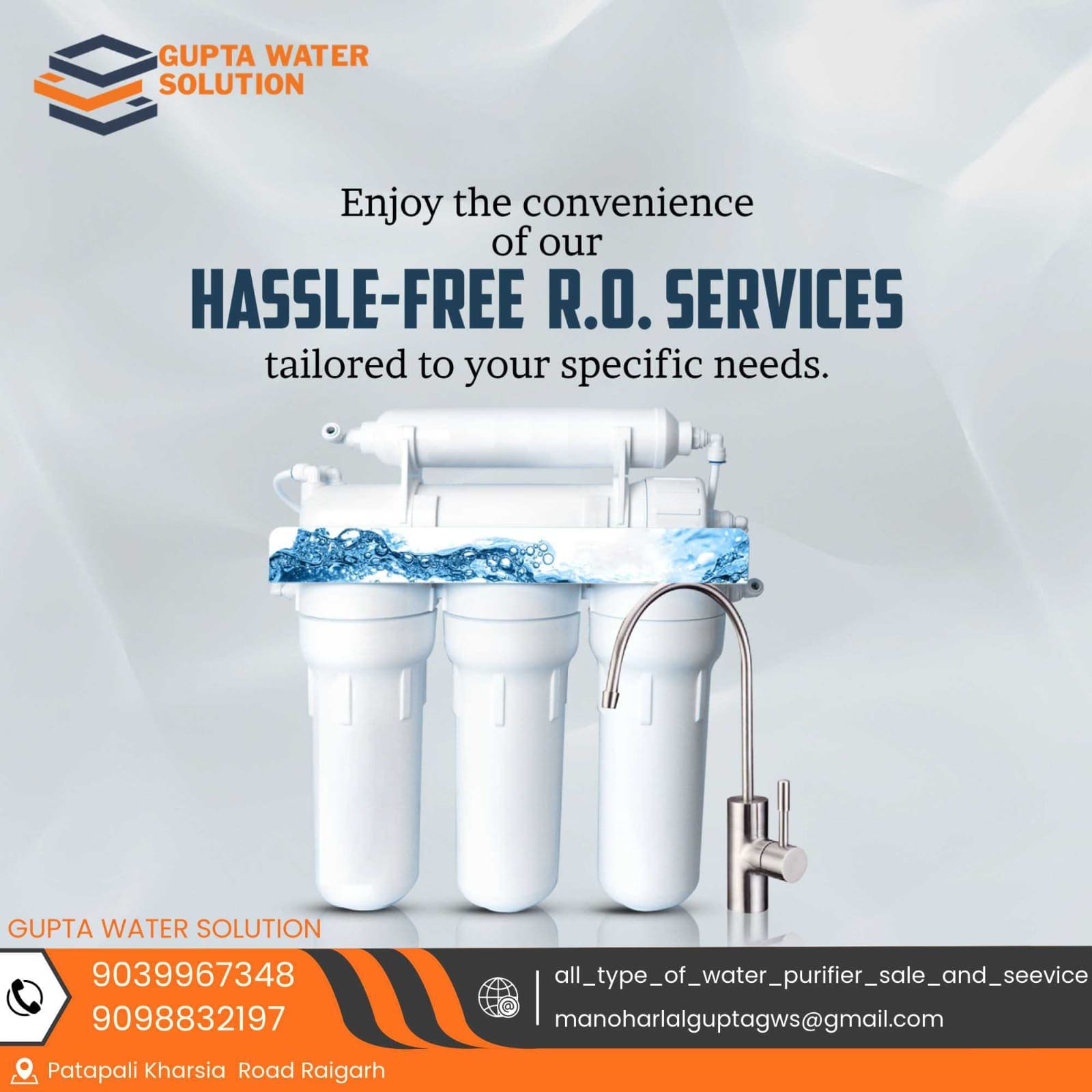 Contact for free RO service